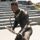 Michael B. Jordan as Erik Killmonger in Black Panther.